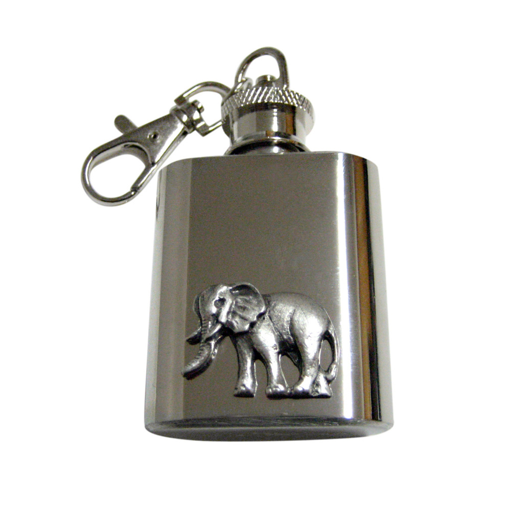 Textured Elephant Keychain Flask - image 1